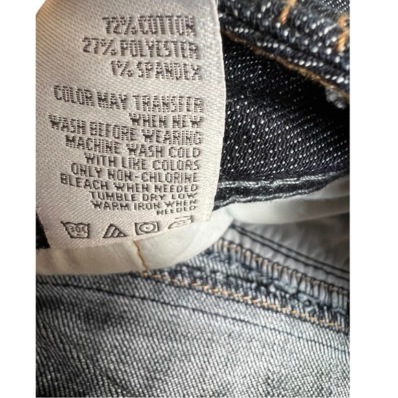 American Rag Blue Cuffed Brown & Gold Belted Jeans Shorts Flap Pocket Size 9 NWT - Picture 13 of 15